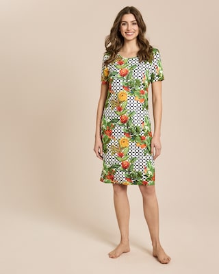 Produktabbildung 2 für Nachthemd Flowers and Graphic