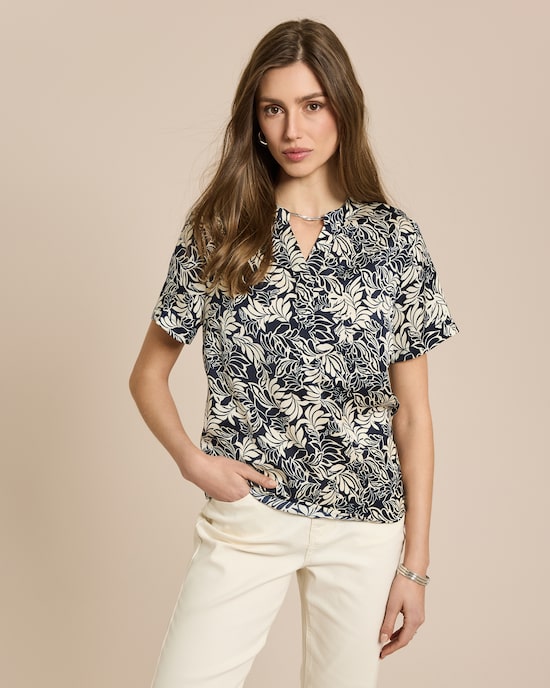 Produktabbildung für Bluse Kurzarm mit Print