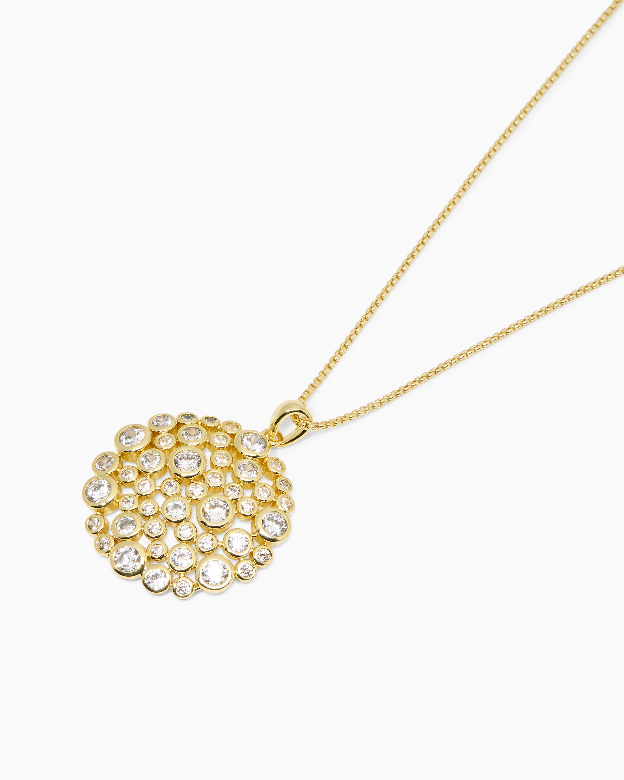 Produktabbildung für Anhänger + Kette mit Zirkonia