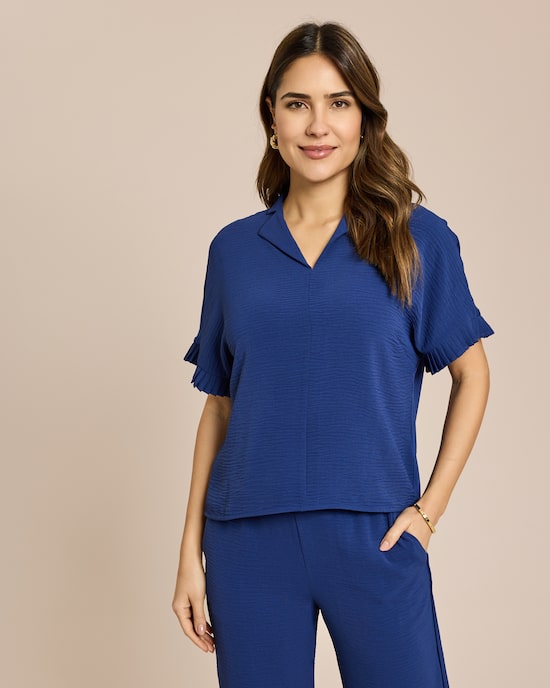 Produktabbildung für Blusenshirt aus Sommercrepe