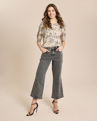 Produktabbildung 3 für Cropped Straight Leg Jeans