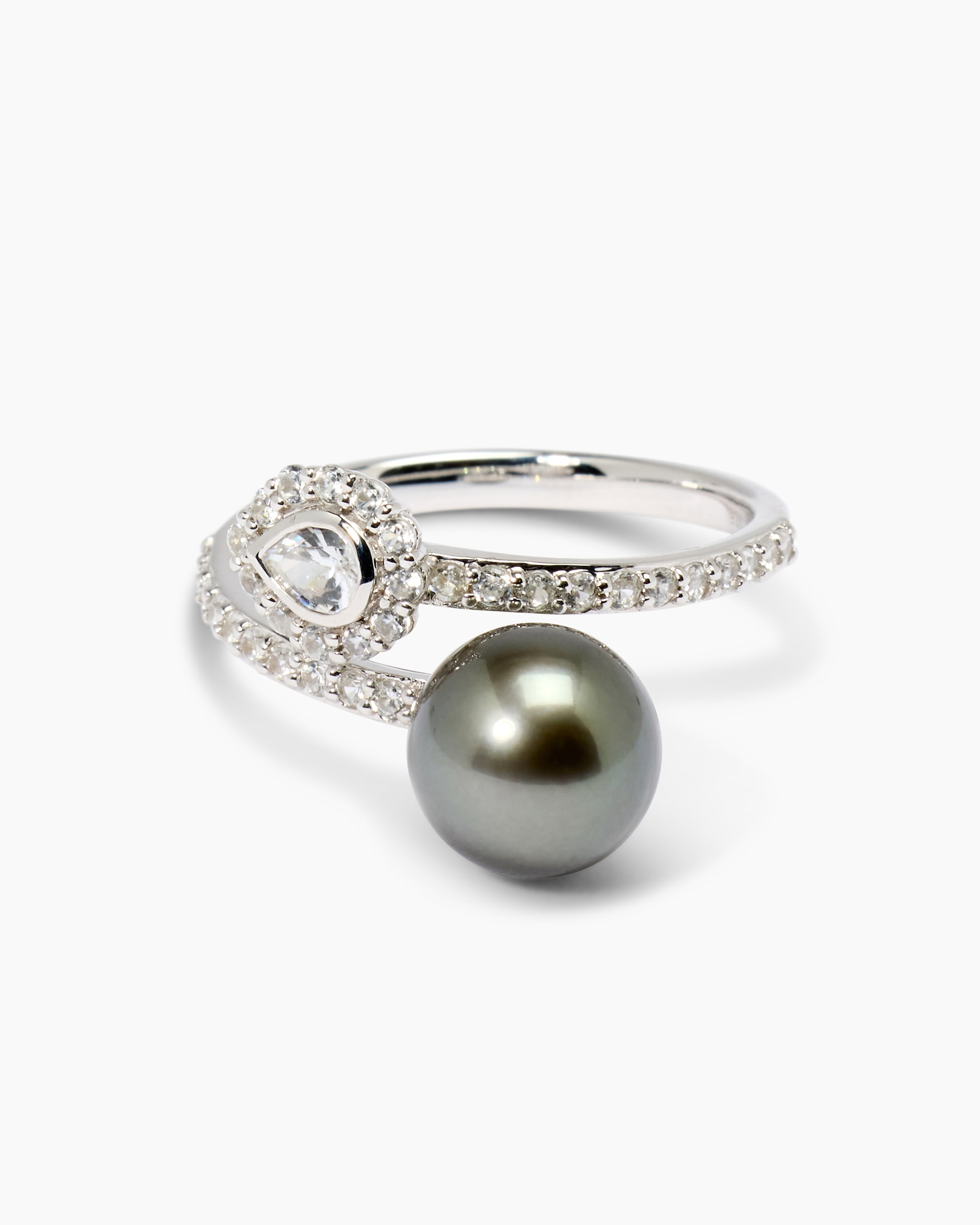 Produktabbildung für Ring mit Tahitiperle und Zirkonen