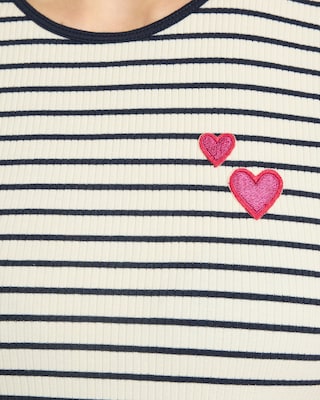 Produktabbildung 5 für Streifen Top mit Herzdetail