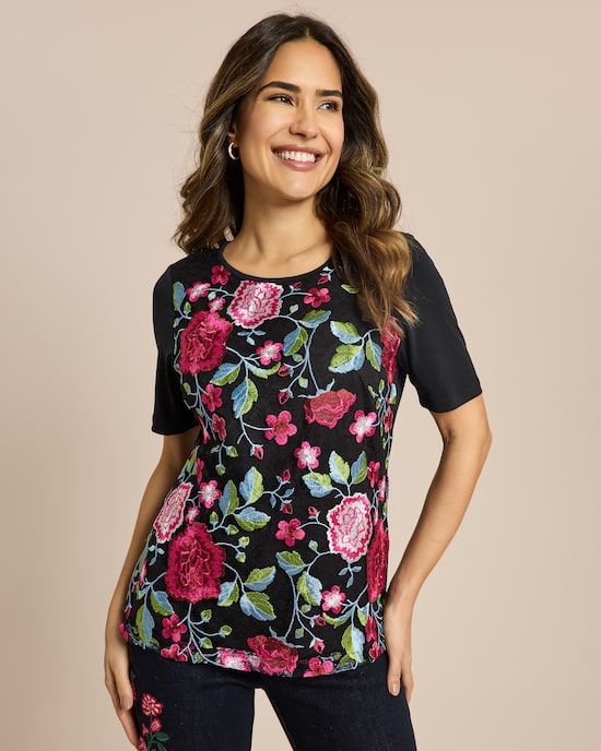 Produktabbildung für Shirt mit Stickerei