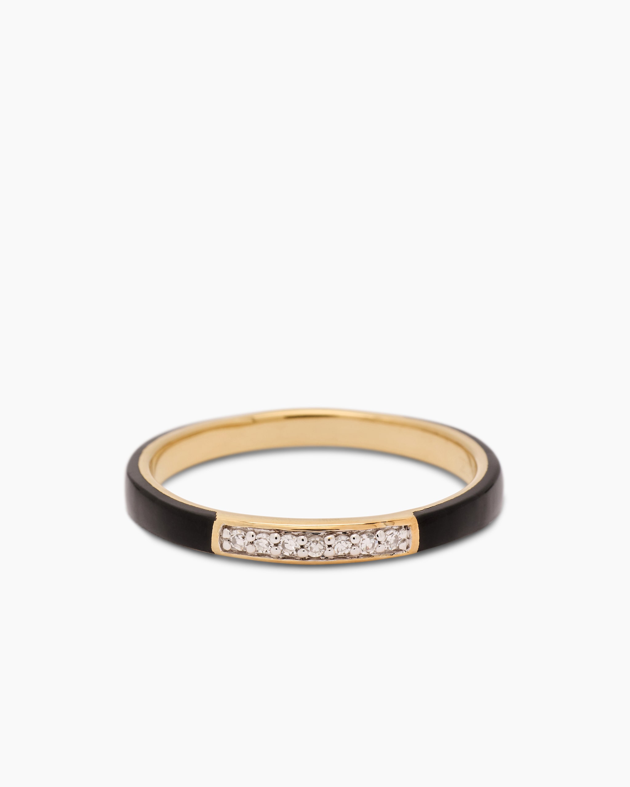 Produktabbildung für Diamantring mit Keramik 0,05 ct