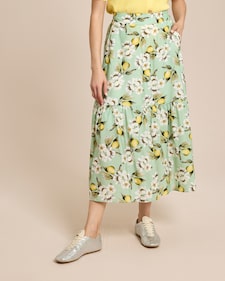 Produktabbildung für Rock mit Früchte Print