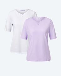 Produktabbildung für Doppelpack Shirts mit Logo