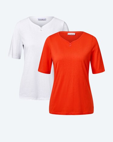 Produktabbildung für Doppelpack Shirts mit Logo