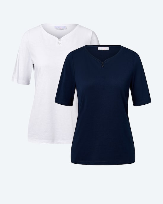 Produktabbildung für Doppelpack Shirts mit Logo