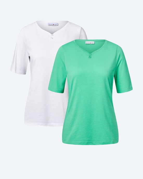 Produktabbildung für Doppelpack Shirts mit Logo