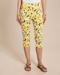 Produktabbildung für Capri Schlupfhose mit Zitronen-Druck