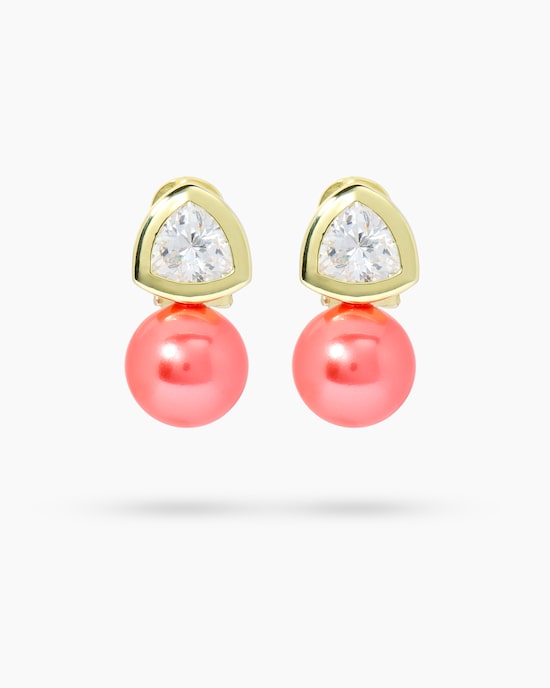 Produktabbildung für Ohrclipstecker mit MK-Perle 12 mm & Zirkonia