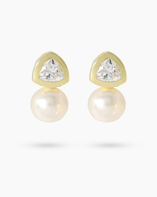 Produktabbildung für Ohrclipstecker mit MK-Perle 12 mm & Zirkonia