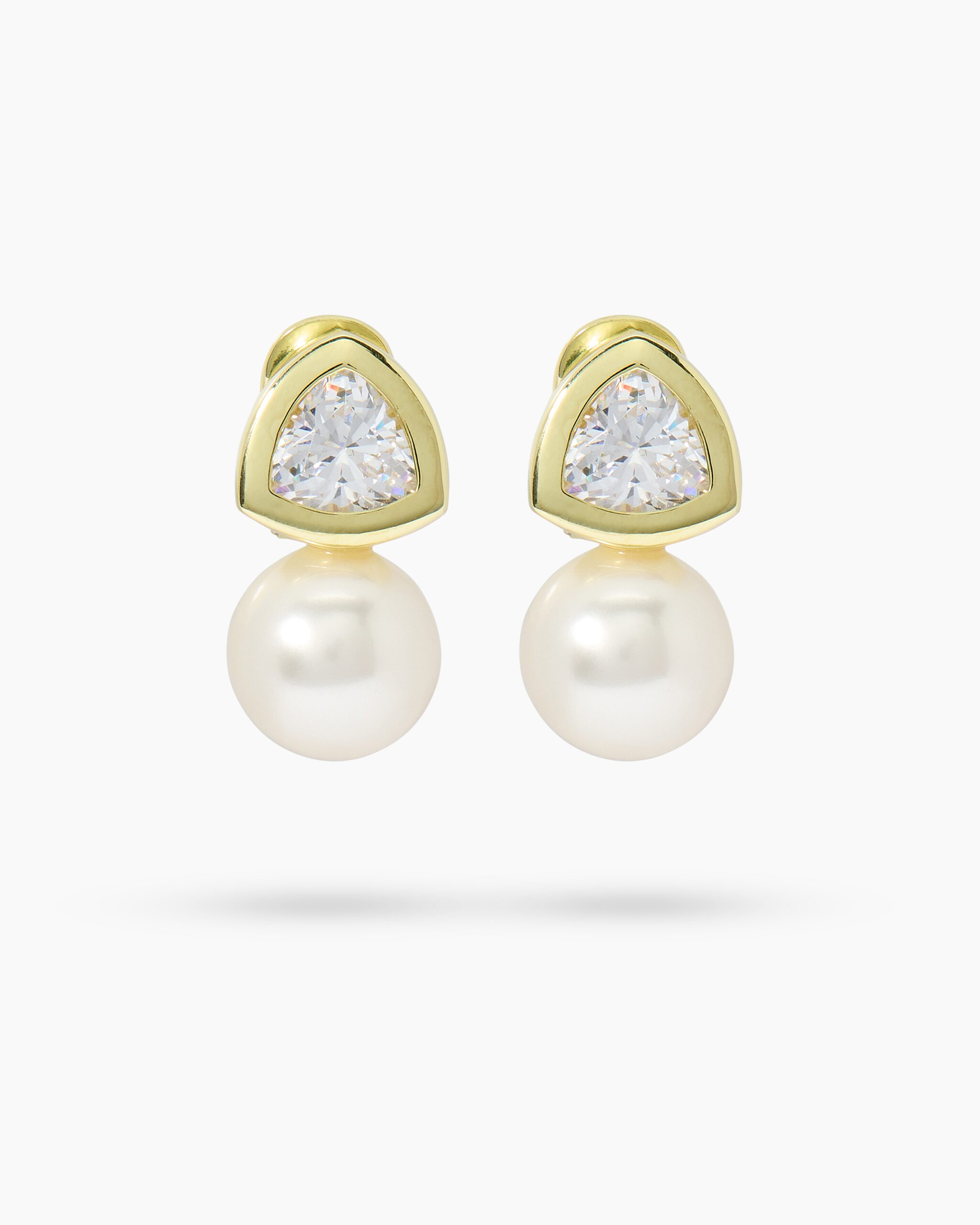 Produktabbildung für Ohrclipstecker mit MK-Perle 12 mm & Zirkonia