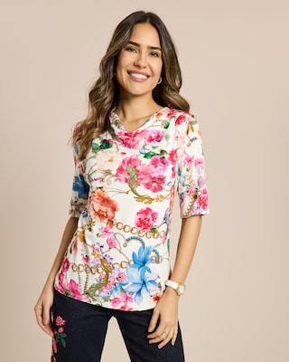 Produktabbildung 1 für Shirt Blumendruck