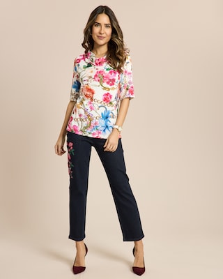 Produktabbildung 3 für Shirt Blumendruck