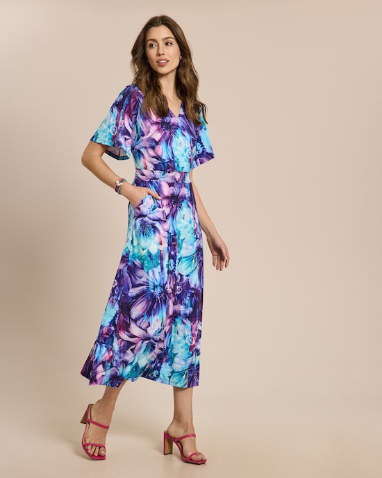 Produktabbildung für Maxikleid mit Flügelärmel