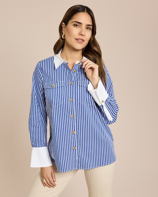 Produktabbildung für Bluse mit breiten Manschetten