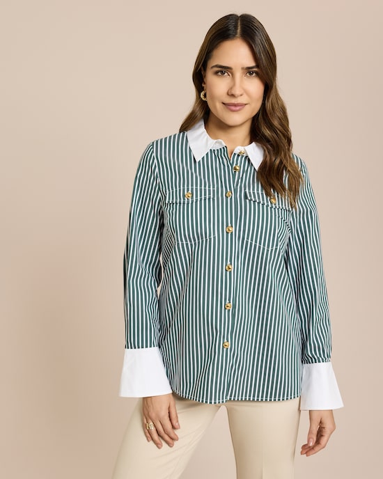 Produktabbildung für Bluse mit breiten Manschetten