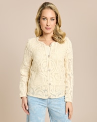 Produktabbildung für Blazer-Jacke aus Macramespitze