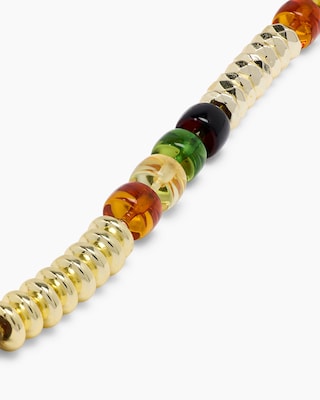 Produktabbildung 2 für Collier mit Bernstein & Hämatit