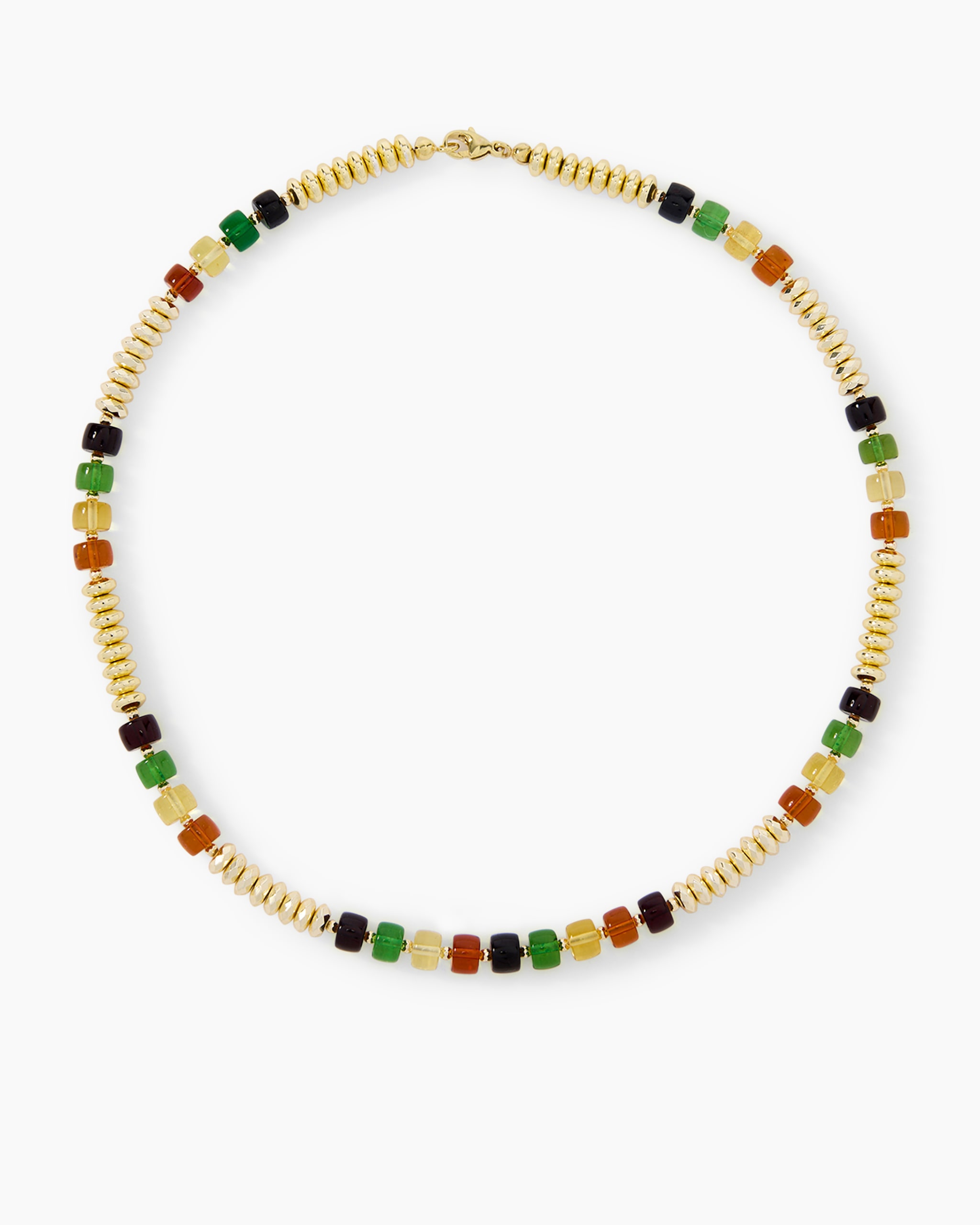 Produktabbildung für Collier mit Bernstein & Hämatit