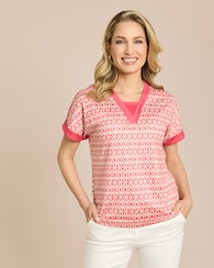 Produktabbildung für Shirt mit V-Ausschnitt