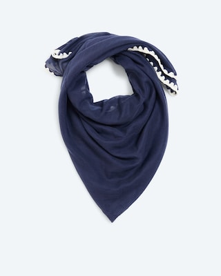 Produktabbildung 1 für Tuch mit Saum Stickerei