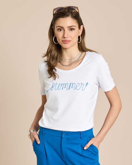 Produktabbildung für Shirt mit Stickerei