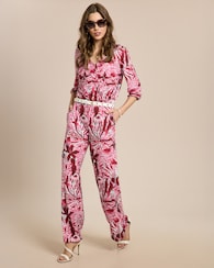 Produktabbildung für Jumpsuit mit Ballonärmel und Druck