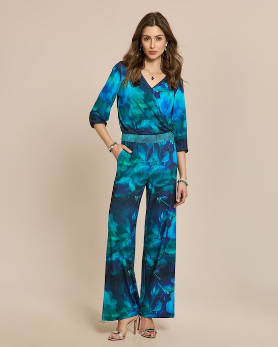 Produktabbildung für Jumpsuit mit Ballonärmel und Druck
