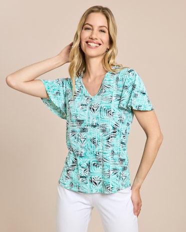 Produktabbildung für Shirt mit Ethno-Druck