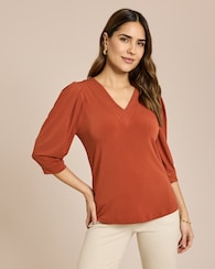 Produktabbildung für Shirt mit V-Ausschnitt Women Deluxe