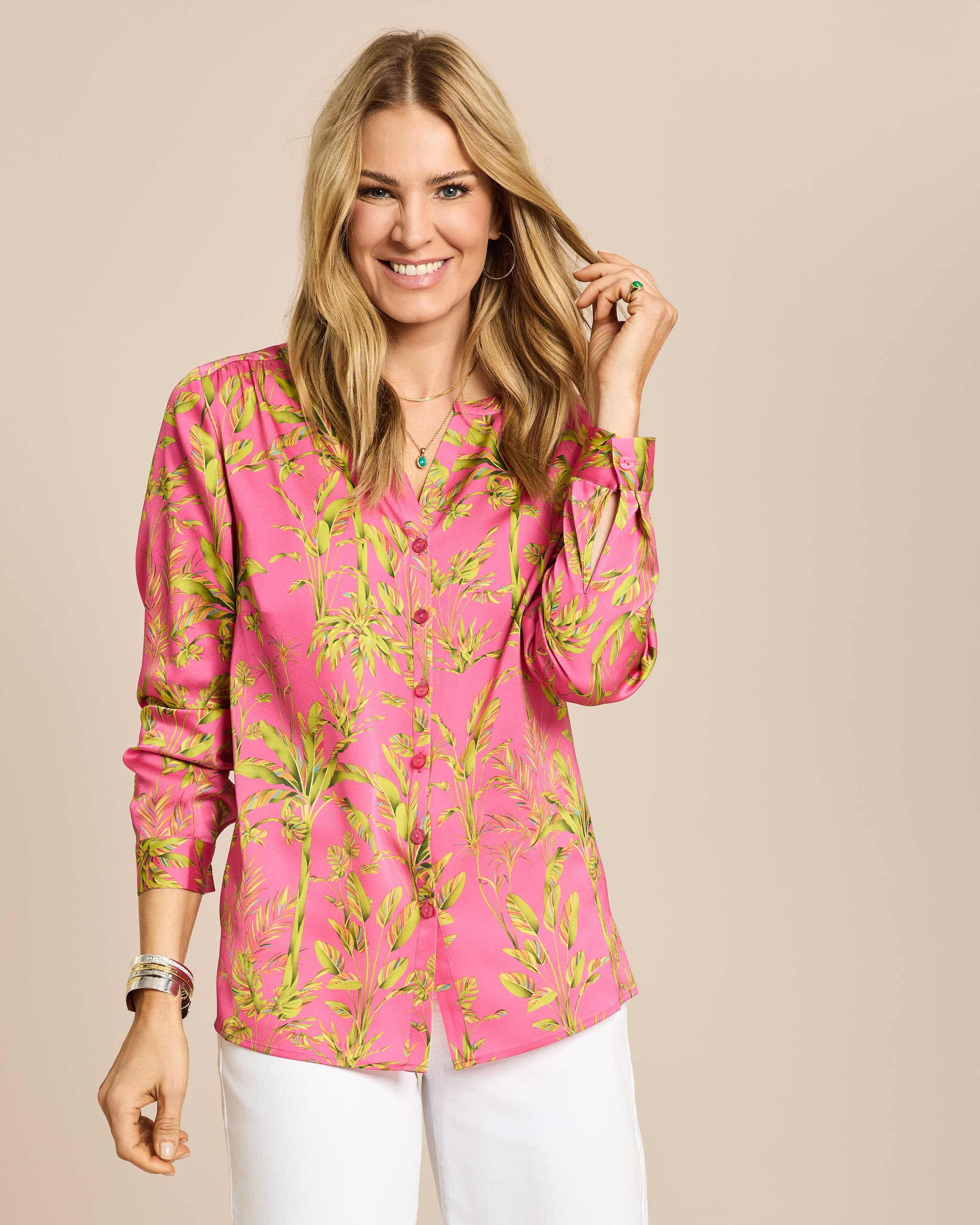 Produktabbildung für Longbluse mit Exklusivdruck