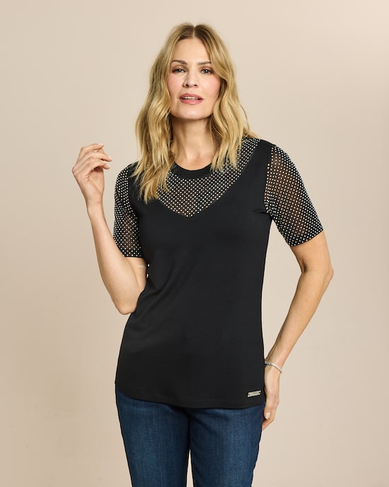 Produktabbildung für Shirt mit Strassdeko