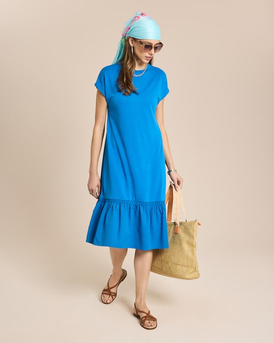 Produktabbildung für Jerseykleid mit Stufe