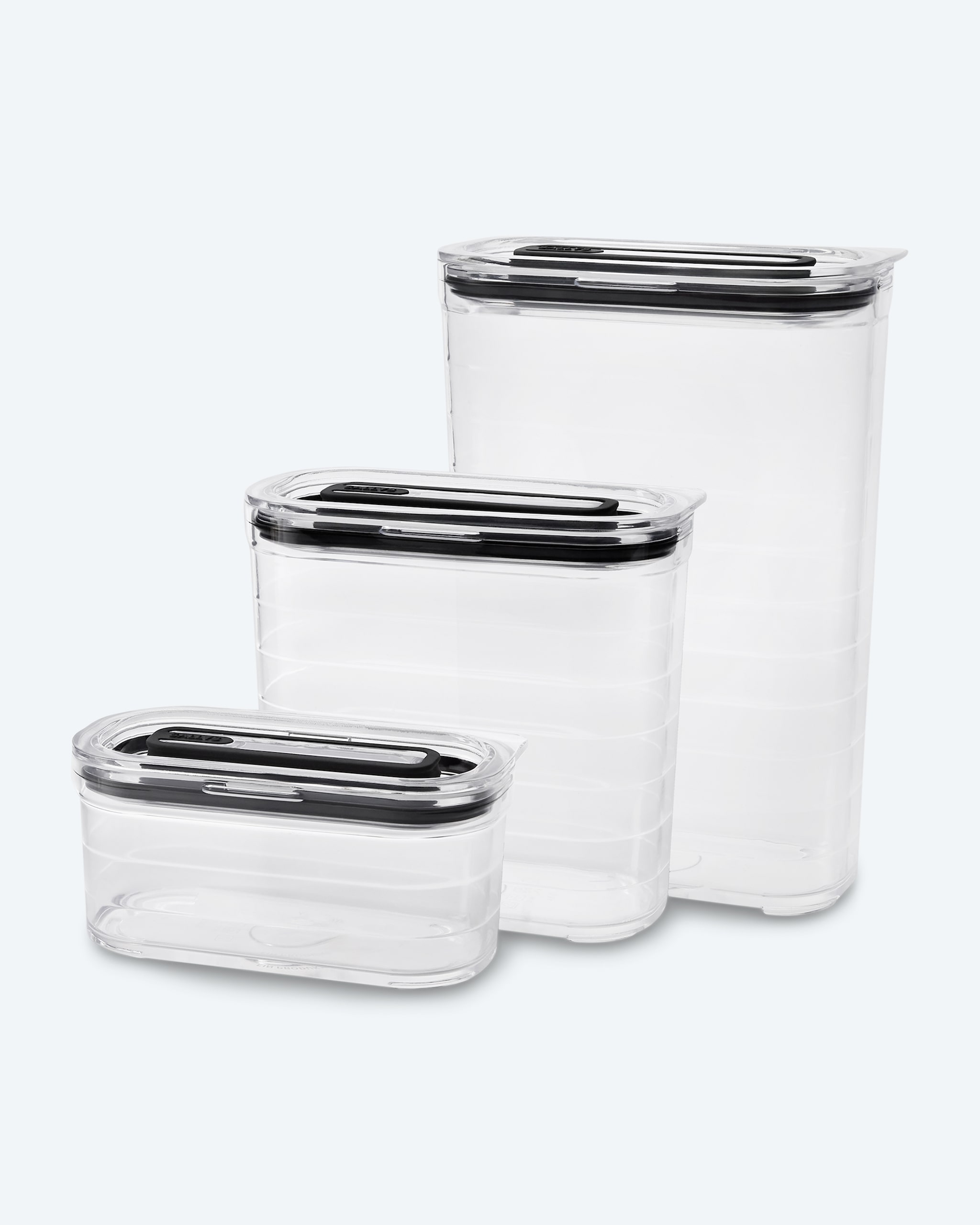 Produktabbildung für Vorratsdosen-Set rechteckig, 3tlg.