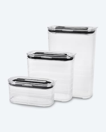 Produktabbildung für Vorratsdosen-Set rechteckig, 3tlg.