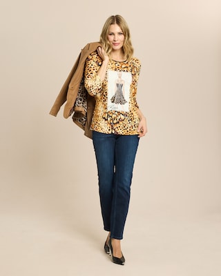 Produktabbildung 3 für Shirt mit Print und Skizze