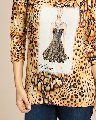 Produktabbildung 5 für Shirt mit Print und Skizze