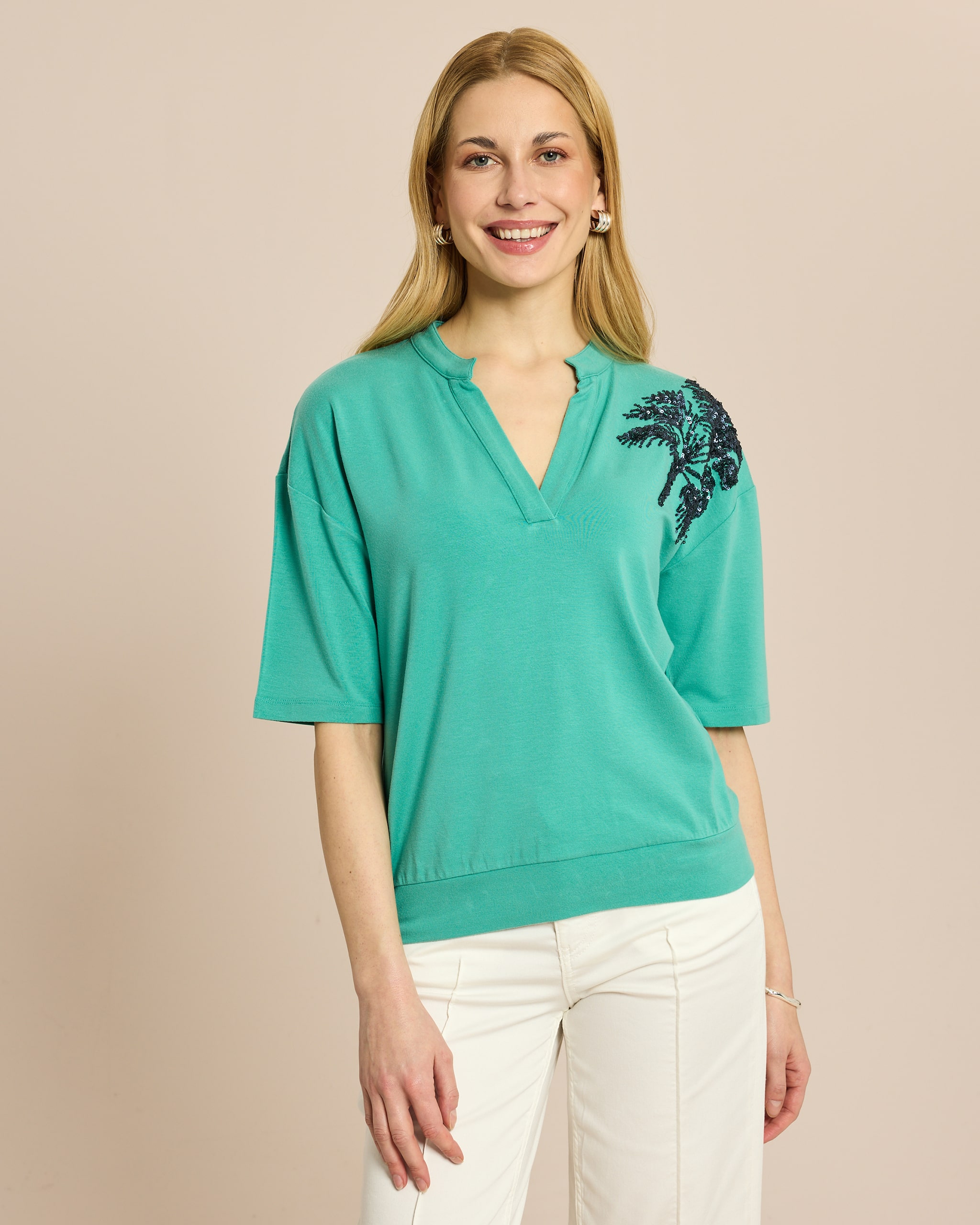 Produktabbildung für SoftShine Jersey Shirt mit Paillette