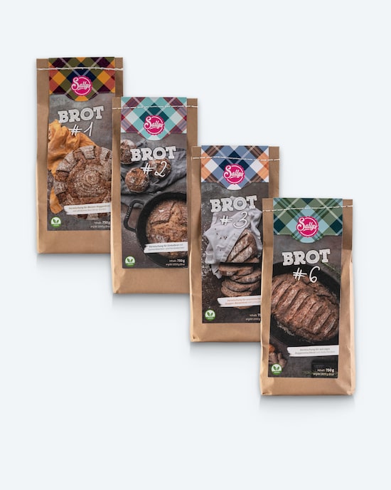 Produktabbildung für Brotbackmischung Roggen-Set, 4tlg.