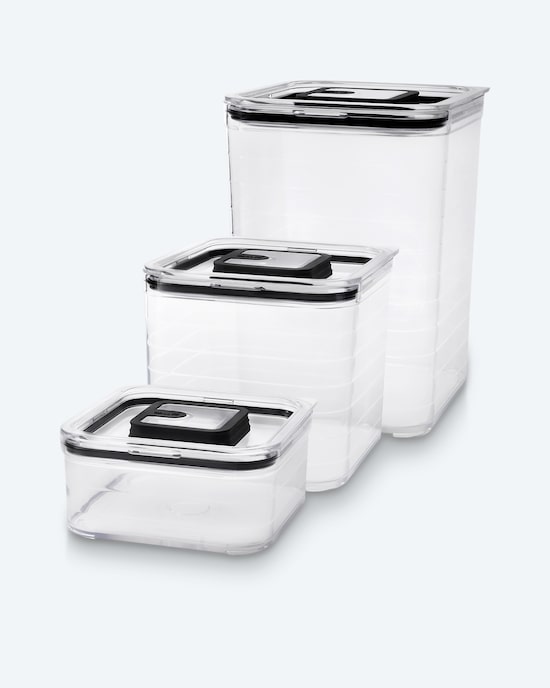 Produktabbildung für Vorratsdosen-Set quadratisch, 3tlg.