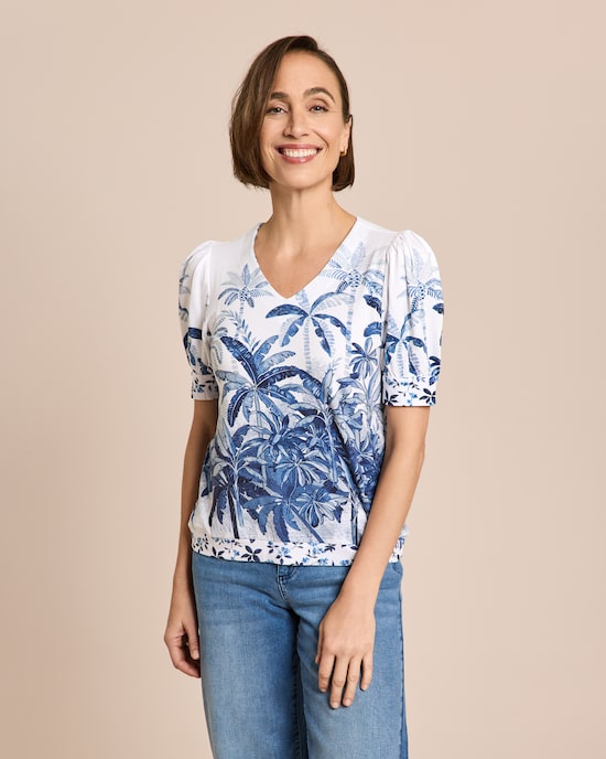 Produktabbildung für SoftShine Jersey Shirt mit Print