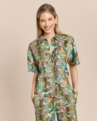 Produktabbildung 1 für Bluse mit Kurzarm bedruckt