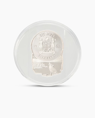 Produktabbildung 2 für Silbermünze Polar Lights Wolf Shape