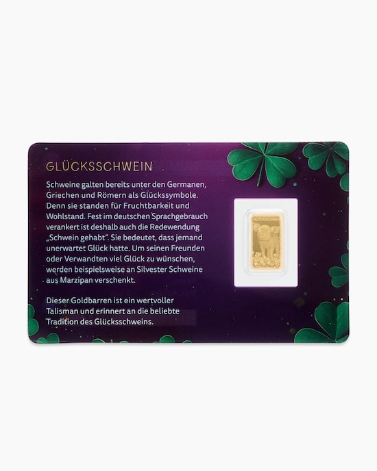 Produktabbildung für Goldmünze "Glücksschwein"