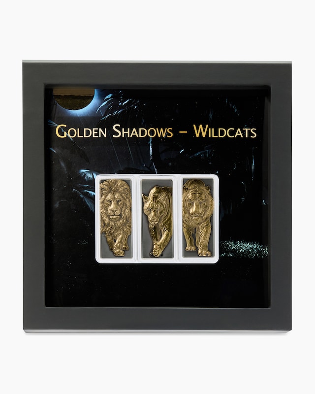 3x Silberbarren Golden Shadows - Wildcats