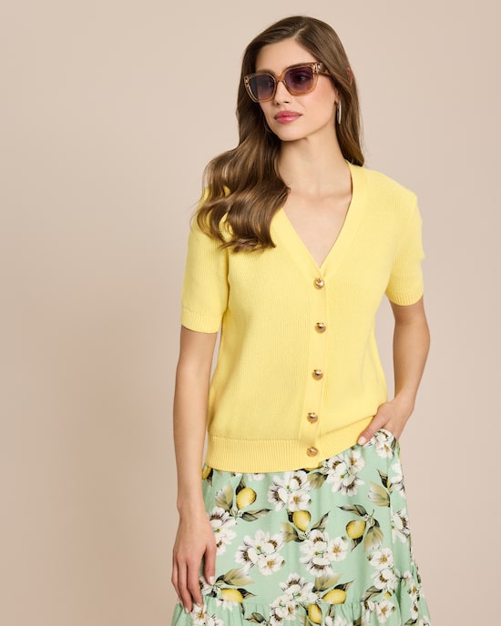 Produktabbildung für Kurzarm-Cardigan