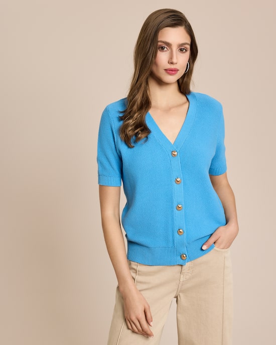 Produktabbildung für Kurzarm-Cardigan